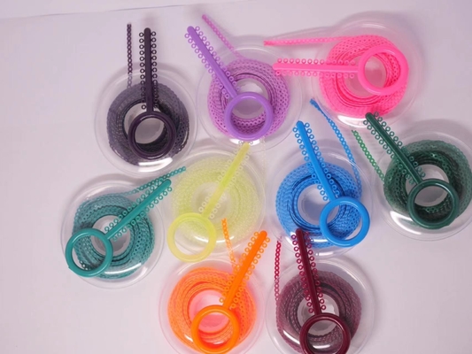 Farbenfrohe Orthodontik-Lange-Kurze geschlossene Stromkette aus Wolframkarbidmaterial