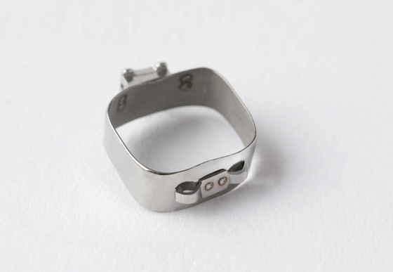 Silbermetall-Orthodontische Bands Der 1. Molar Roth / MBT Mit Schlauchknochen